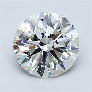 Foto Diamante Natural 1.70 quilates, Redondo , Color J, claridad VVS2 y certificado GIA de