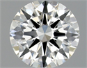 Natural Diamond 0.41 Carats, Round with Excellent Cut, H Color, VS2 Clarity and Certified by GIA