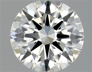 Picture of Natural Diamond 0.41 Carats, Round with Excellent Cut, H Color, VS2 Clarity and Certified by GIA