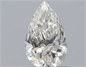 Natural Diamond 0.50 Carats, Pear with  Cut, H Color, SI1 Clarity and Certified by GIA