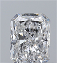 Natural Diamond 0.36 Carats, Radiant with  Cut, E Color, VVS1 Clarity and Certified by GIA