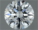 Natural Diamond 0.50 Carats, Round with Excellent Cut, H Color, VVS1 Clarity and Certified by IGI