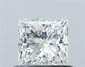 Foto Diamante Natural 0.51 quilates, Princesa , Color E, claridad IF y certificado GIA de