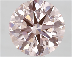 Picture of Lab Grown Diamond 2.63 Carats, Round with Ideal Cut, Fancy Intense Pink Color, VS1 Clarity and Certified by IGI