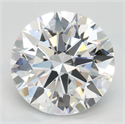 Lab Grown Diamond 3.11 Carats, Round with Ideal Cut, D Color, IF Clarity and Certified by IGI