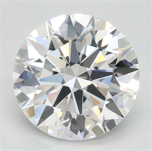 Picture of Lab Grown Diamond 3.11 Carats, Round with Ideal Cut, D Color, IF Clarity and Certified by IGI