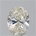 Natural Diamond 1.50 Carats, Oval with  Cut, J Color, VVS1 Clarity and Certified by GIA