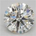 Lab Grown Diamond 2.72 Carats, Round with Ideal Cut, J Color, VS1 Clarity and Certified by IGI