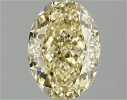Picture of Lab Grown Diamond 2.09 Carats, Oval with  Cut, Fancy Yellow Color, VVS2 Clarity and Certified by IGI