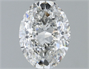 Natural Diamond 1.20 Carats, Oval with  Cut, G Color, SI2 Clarity and Certified by IGI