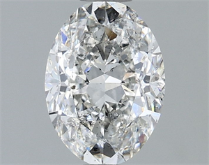Picture of Natural Diamond 1.20 Carats, Oval with  Cut, G Color, SI2 Clarity and Certified by IGI