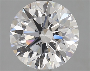 Picture of Lab Grown Diamond 3.08 Carats, Round with Excellent Cut, D Color, VVS1 Clarity and Certified by GIA