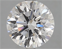 Lab Grown Diamond 3.08 Carats, Round with Excellent Cut, D Color, VVS1 Clarity and Certified by GIA