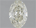 Natural Diamond 1.51 Carats, Oval with  Cut, J Color, SI1 Clarity and Certified by IGI