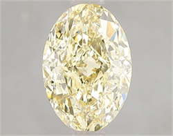Picture of Lab Grown Diamond 2.03 Carats, Oval with  Cut, Fancy Intense Yellow Color, VS1 Clarity and Certified by IGI