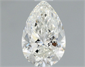 Natural Diamond 0.50 Carats, Pear with  Cut, G Color, VVS2 Clarity and Certified by GIA