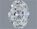 Natural Diamond 0.60 Carats, Oval with  Cut, H Color, VS1 Clarity and Certified by IGI