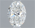 Natural Diamond 0.40 Carats, Oval with  Cut, F Color, VVS1 Clarity and Certified by GIA