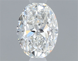 Picture of Natural Diamond 0.40 Carats, Oval with  Cut, F Color, VVS1 Clarity and Certified by GIA