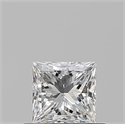 Natural Diamond 0.50 Carats, Princess with  Cut, F Color, VS2 Clarity and Certified by GIA