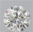 Natural Diamond 0.96 Carats, Round with Excellent Cut, L Color, VVS2 Clarity and Certified by GIA