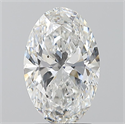 Natural Diamond 2.01 Carats, Oval with  Cut, F Color, SI1 Clarity and Certified by GIA