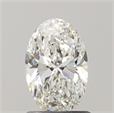 Natural Diamond 1.01 Carats, Oval with  Cut, G Color, VS2 Clarity and Certified by GIA