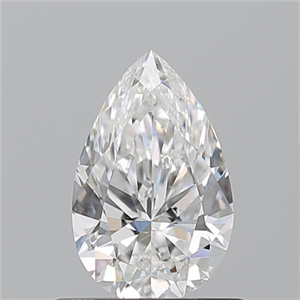 Picture of Natural Diamond 0.73 Carats, Pear with  Cut, F Color, SI1 Clarity and Certified by GIA