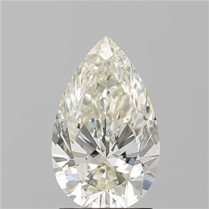 Picture of Natural Diamond 1.73 Carats, Pear with  Cut, K Color, VVS1 Clarity and Certified by GIA