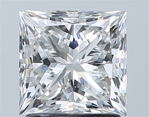 Picture of Natural Diamond 1.70 Carats, Princess with  Cut, G Color, VS1 Clarity and Certified by GIA