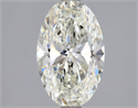 Natural Diamond 1.70 Carats, Oval with  Cut, J Color, SI2 Clarity and Certified by GIA