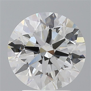 Picture of Lab Grown Diamond 3.09 Carats, Round with Ideal Cut, E Color, VVS2 Clarity and Certified by IGI