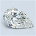 Diamante Natural 3.02 quilates, De pera , Color H, claridad SI2 y certificado GIA