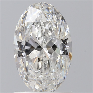 Foto Diamante Natural 1.00 quilates, Ovalado , Color F, claridad SI2 y certificado GIA de
