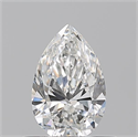 Natural Diamond 0.50 Carats, Pear with  Cut, F Color, VS2 Clarity and Certified by GIA