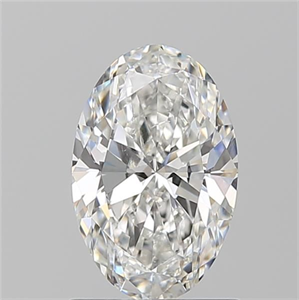 Foto Diamante Natural 1.20 quilates, Ovalado , Color F, claridad SI1 y certificado GIA de