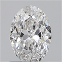 Natural Diamond 0.70 Carats, Oval with  Cut, E Color, VVS2 Clarity and Certified by GIA