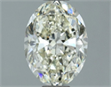 Natural Diamond 1.30 Carats, Oval with  Cut, J Color, VS1 Clarity and Certified by IGI