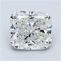 Natural Diamond 1.57 Carats, Cushion with  Cut, G Color, VS2 Clarity and Certified by GIA