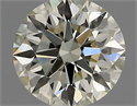 Natural Diamond 0.54 Carats, Round with Excellent Cut, M Color, VS2 Clarity and Certified by IGI