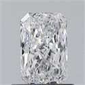 Natural Diamond 0.70 Carats, Radiant with  Cut, D Color, VS2 Clarity and Certified by GIA