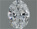 Natural Diamond 0.80 Carats, Oval with  Cut, E Color, VVS1 Clarity and Certified by GIA