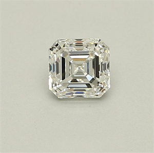 Picture of Natural Diamond 0.50 Carats, Asscher with  Cut, F Color, VVS1 Clarity and Certified by GIA