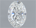 Natural Diamond 0.60 Carats, Oval with  Cut, F Color, VS1 Clarity and Certified by GIA