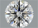 Natural Diamond 1.01 Carats, Round with Excellent Cut, F Color, SI2 Clarity and Certified by GIA