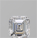 Diamante Natural 1.02 quilates, Asscher , Color E, claridad SI1 y certificado GIA