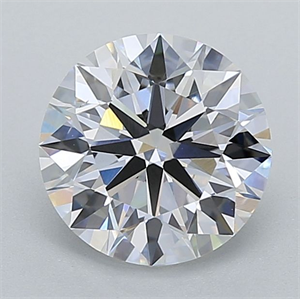 Picture of Lab Grown Diamond 1.53 Carats, Round with Ideal Cut, D Color, VVS2 Clarity and Certified by IGI