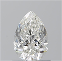 Diamante Natural 0.90 quilates, De pera , Color H, claridad VVS2 y certificado GIA