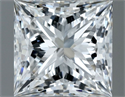 Natural Diamond 1.01 Carats, Princess with  Cut, F Color, VVS1 Clarity and Certified by GIA