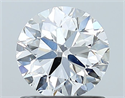 Diamante Natural 1.02 quilates, Redondo , Color E, claridad SI1 y certificado GIA